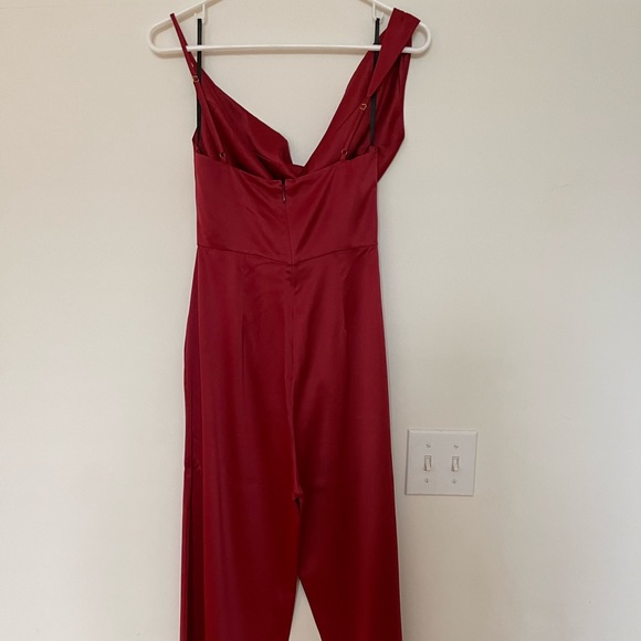 Majorelle Clark Jumpsuit in Cranberry Red - Picture 6 of 7